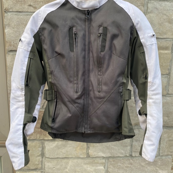Joe Rocket Women's Victoria Textile Motorcycle Jacket Grey & White XS - Picture 3 of 14